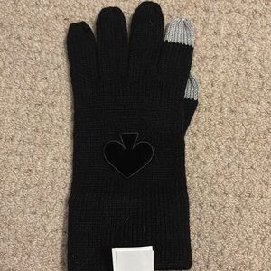 Black (with gray fingertips) KATE SPADE gloves